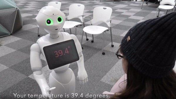 瑞典于默奧大學(xué):開發(fā)一種可與人交談的體溫檢測機器人-肽度TIMEDOO