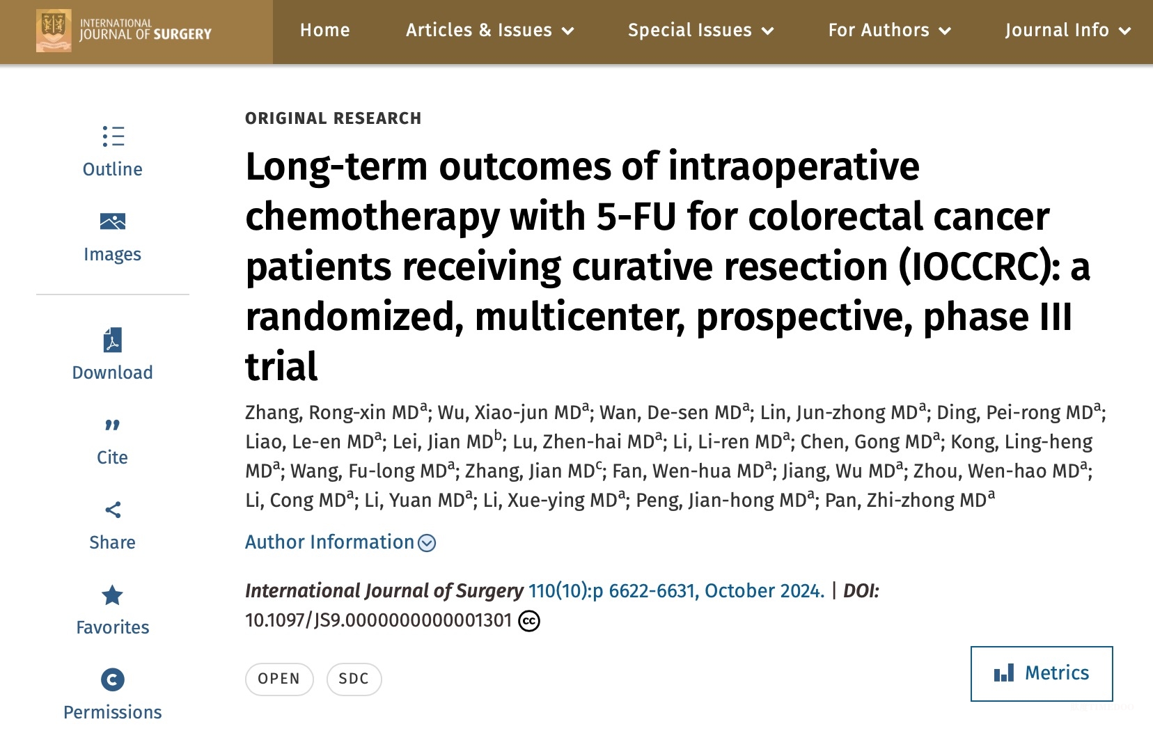 結(jié)直腸癌分層治療技術(shù)研究獲新突破-肽度TIMEDOO