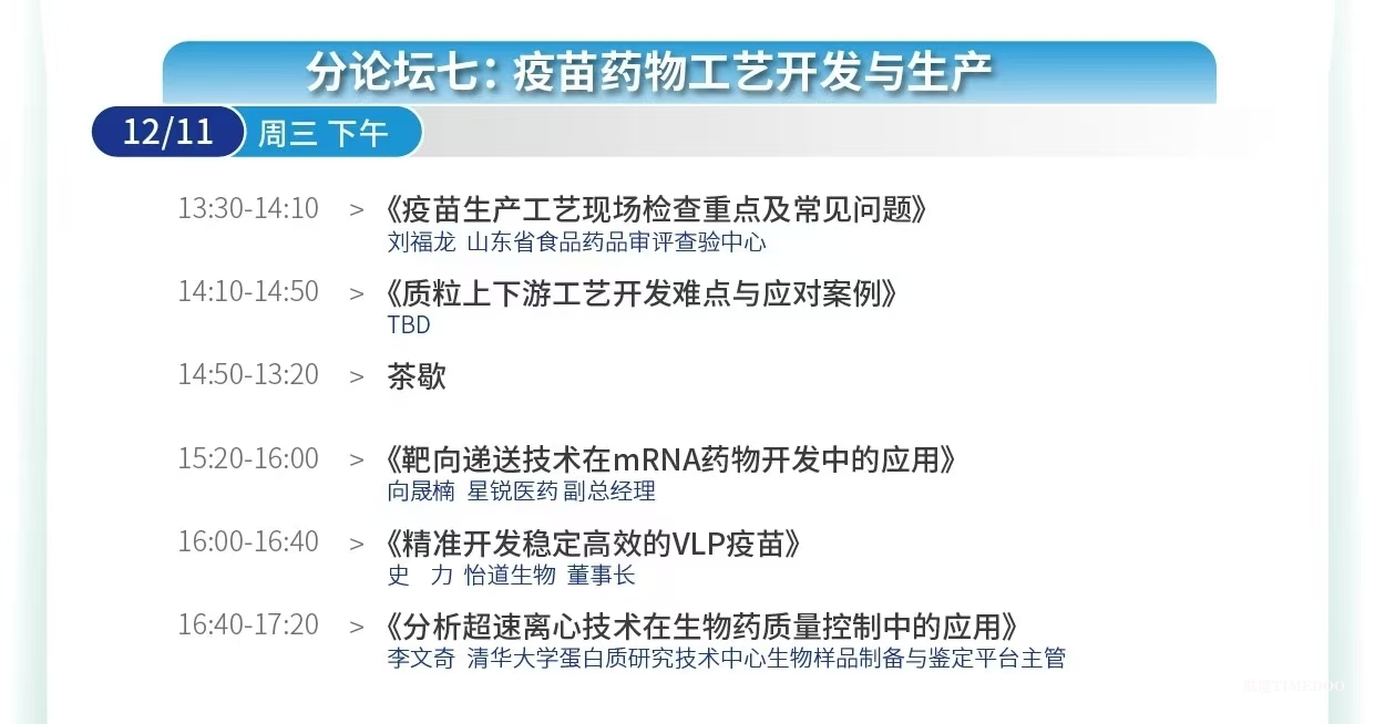 大會(huì)倒計(jì)時(shí)！12場(chǎng)主題論壇&70余位行業(yè)領(lǐng)軍者經(jīng)驗(yàn)之談-擁抱全球創(chuàng)新工藝＆生物工程新技術(shù)！-肽度TIMEDOO