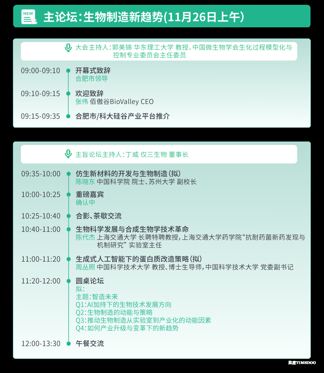 2025年11月26-27日·合肥·BioONE2025第七屆生物制造產(chǎn)業(yè)年度峰會(huì)-肽度TIMEDOO