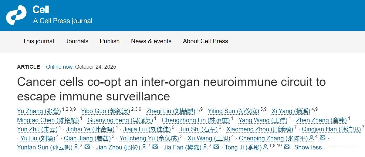 中國科學家最新研究揭示腫瘤細胞為何能“免疫逃逸”-肽度TIMEDOO